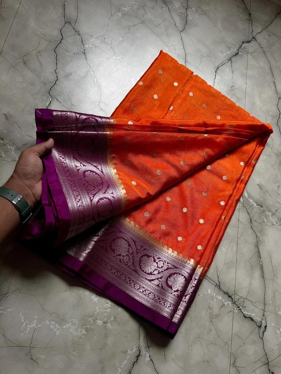 Warm Silk Fancy Butti Saree - View 2